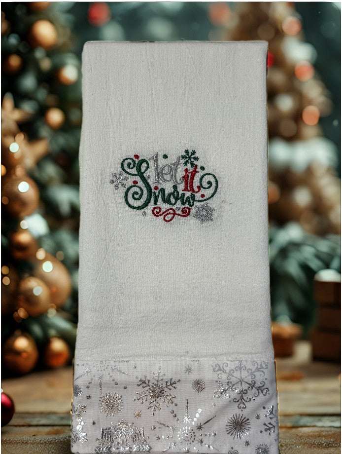 Let it Snow towel