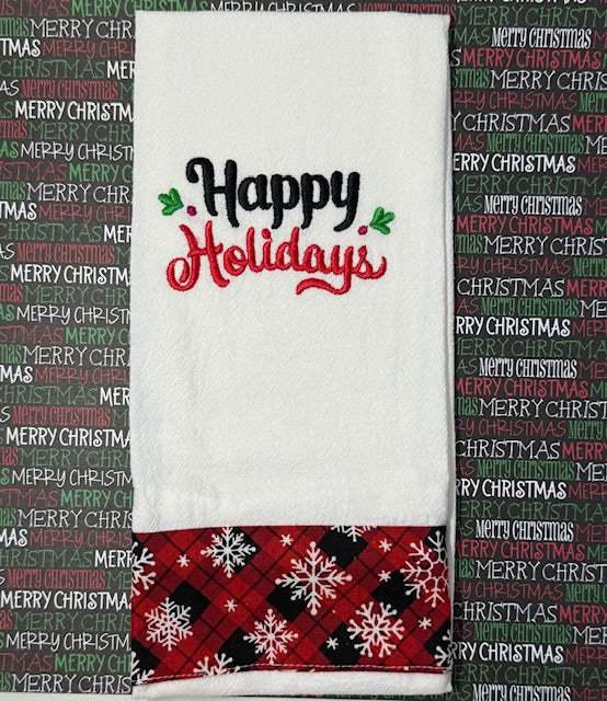 Happy Holidays Red Border