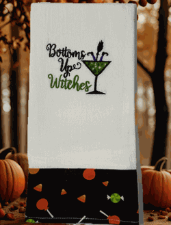 Bottoms Up Witches Towels