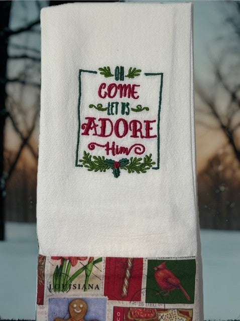 Come Let us Adore Him Red