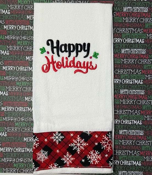 Happy Holidays Red Border