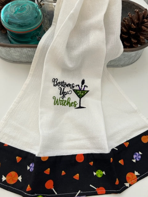 Bottoms Up Witches Towels