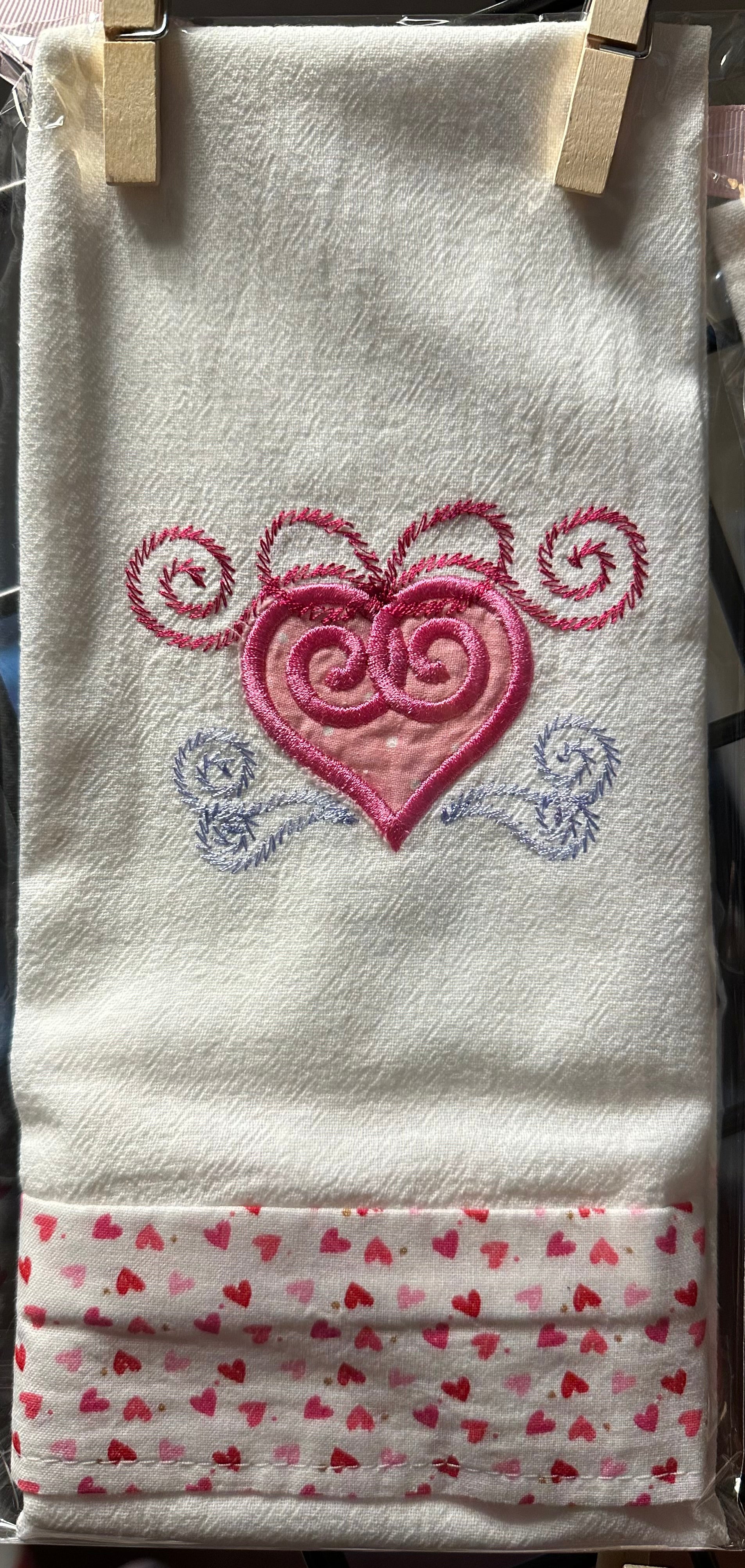 Swirly Hearts Towel