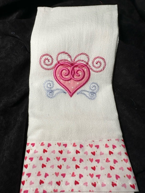 Swirly Hearts Towel