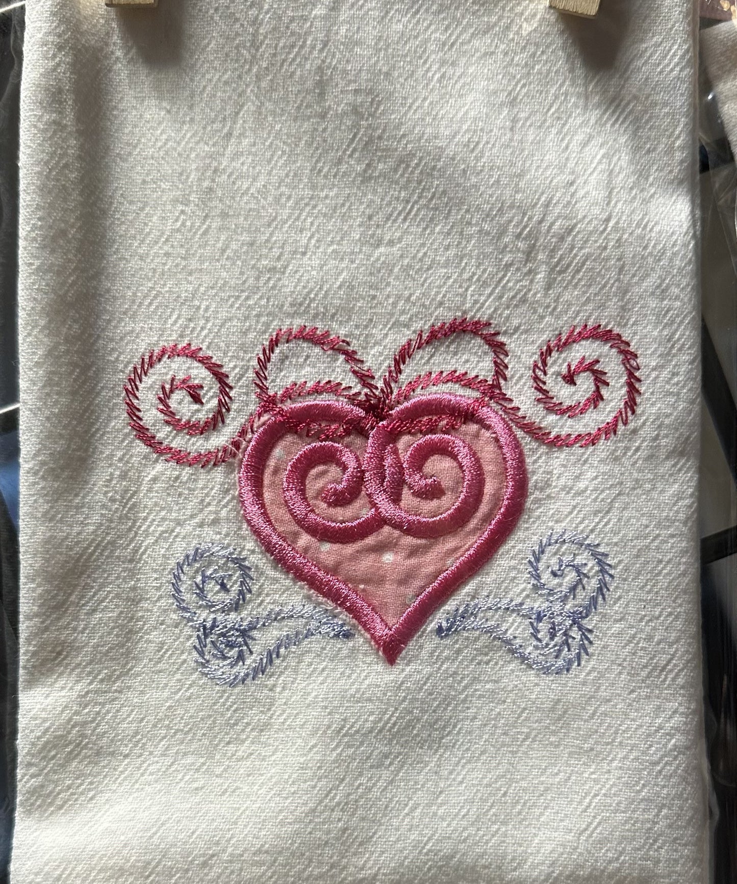 Swirly Hearts Towel